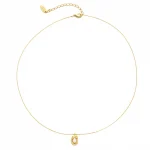 Vintage Freshwater Pearl Necklace – 18K Gold-Plated Collarbone Chain